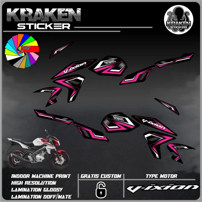 Sticker Striping VIXION LIGHTNING (NVL) Decal Stiker list variasi yamaha VIXION code 15 5