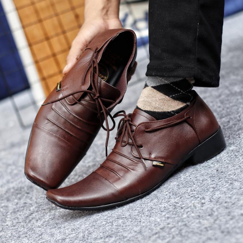 (TIKTOK SHOP) SEPATU KANTOR KULIT ASLI CEVANY REMPELTAL ORIGINAL PANTOFEL KERJA PRIA MURAH FORMAL PESTA COWOK PANTOPEL 1