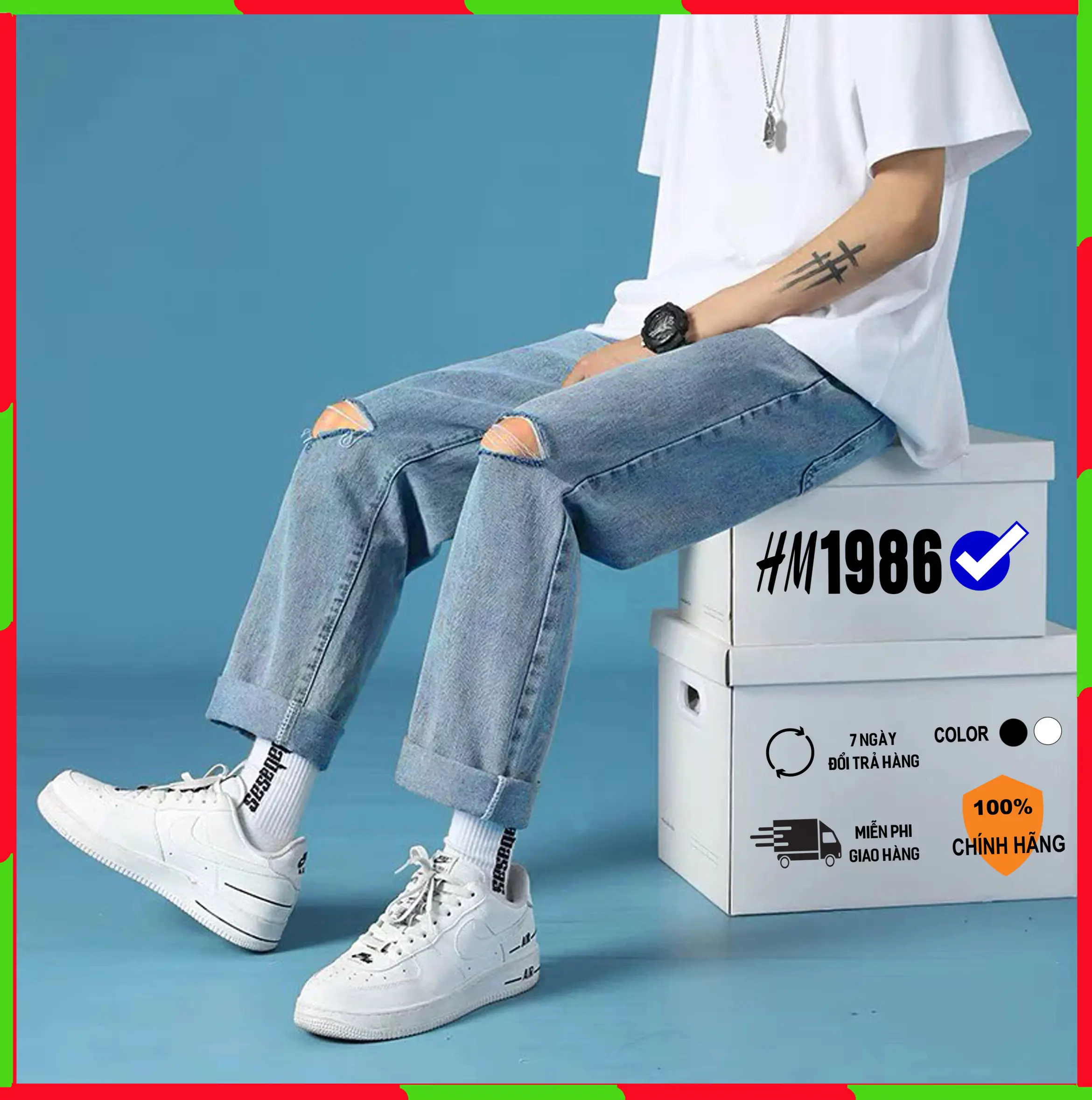 Quần jean nam, xanh, đen, chất bò dáng xuông đứng . Quần baggy nam, jeans, ống suông rộng Hottrend 2022 J101