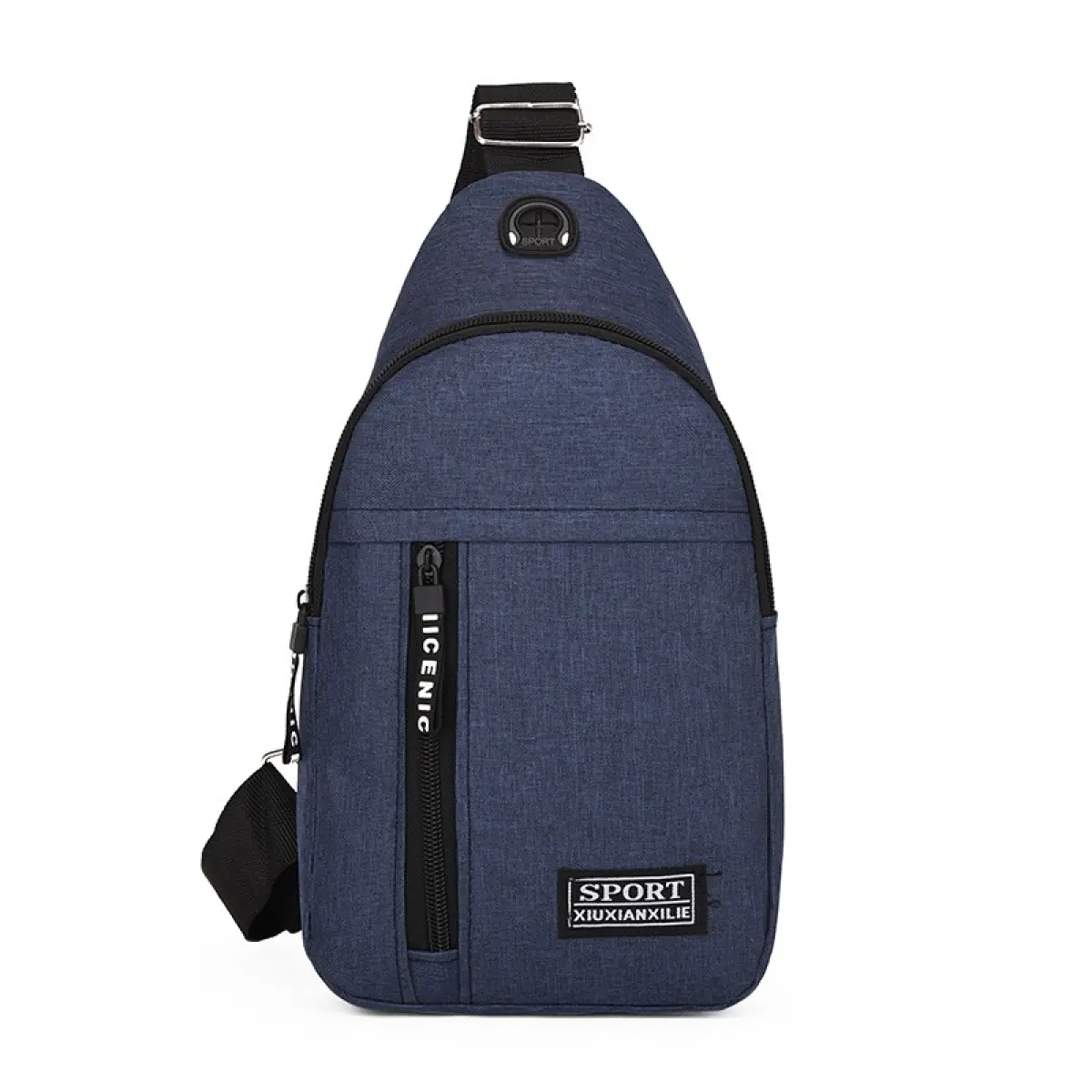 2025 new fashion trend chest bag men's Oxford cloth shoulder bag casual waterproof shoulder messenger bag