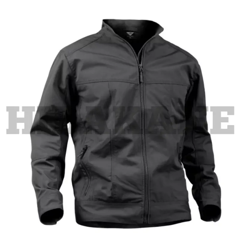 Jaket pria simpel HIBAKANE Bomber Hijau Katun Nyaman Parka Casual Kain Distro 2
