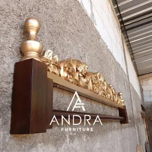 gantungan kain kayu jati,gantungan batik,gawangan ukir nempel dinding GR4