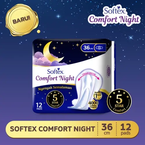 Softex Comfort Night 29cm / 36cm / 42cm | Pembalut wanita 0