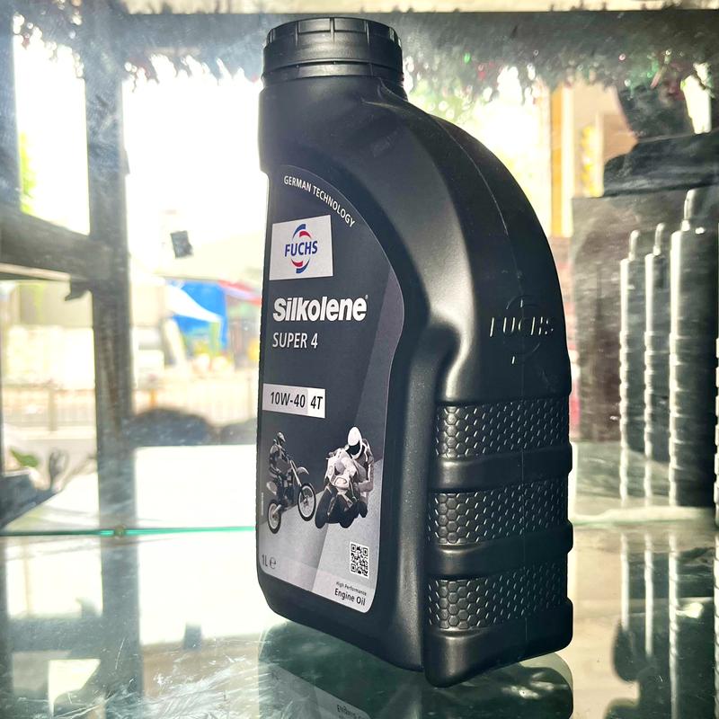  Nhớt Xe Máy Fuchs Silkolene 10w40 Super 4 10W40 0.8L 1L cho xe số Bán Tổng Hợp cao cấp Dầu Nhớt Dầu 