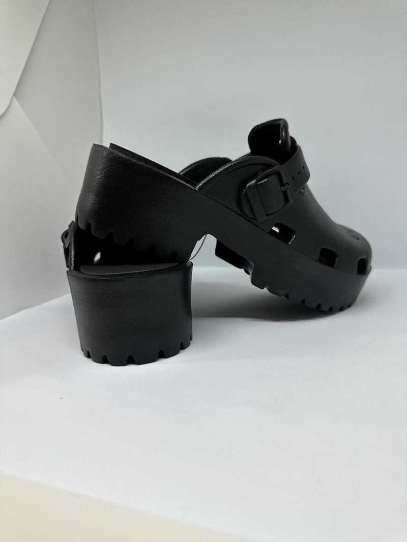 Product Introduction of Sục Đen 5cm Gc- nhựa xốp mẫu mới - siêu hót- đi nước - siêu nhẹ Không gót GiàY DéP 4