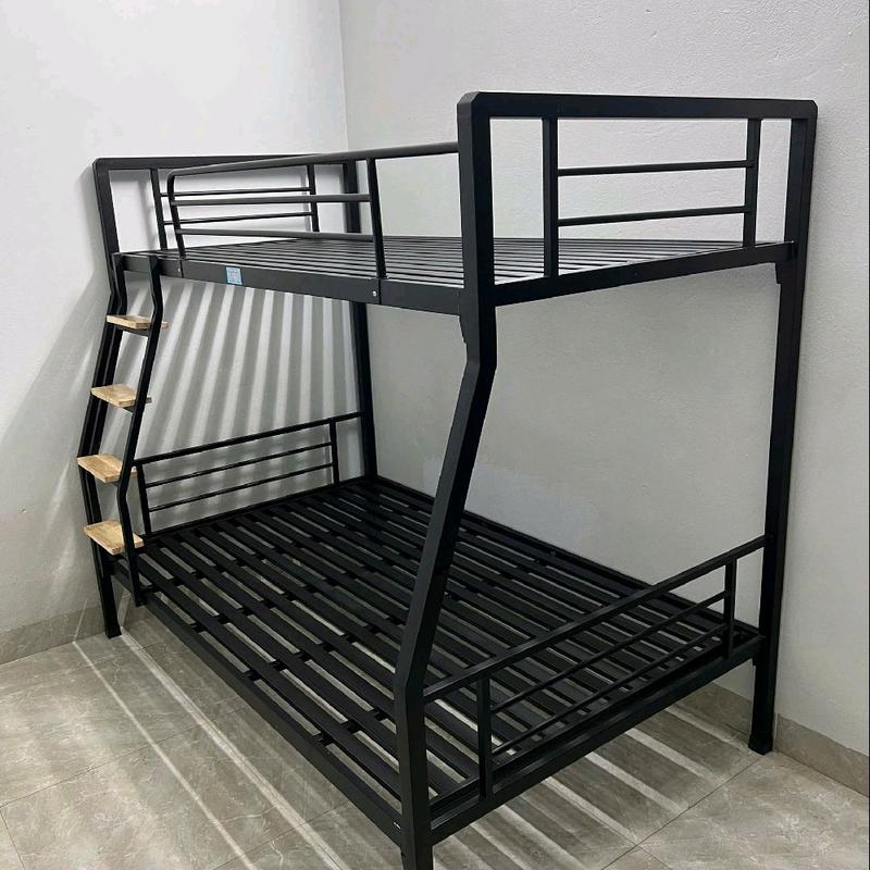 GIƯỜNG SẮT HAI TẦNG TRÊN 1M DƯỚI 1M2, SẮT VUÔNG 4X4 GIÁ CỰC RẺ 3