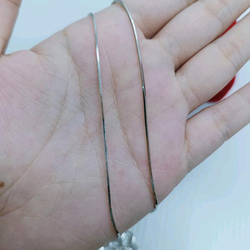 Kalung kasandra bulat 45cm/perak asli 925 lapis mas anti karat 2