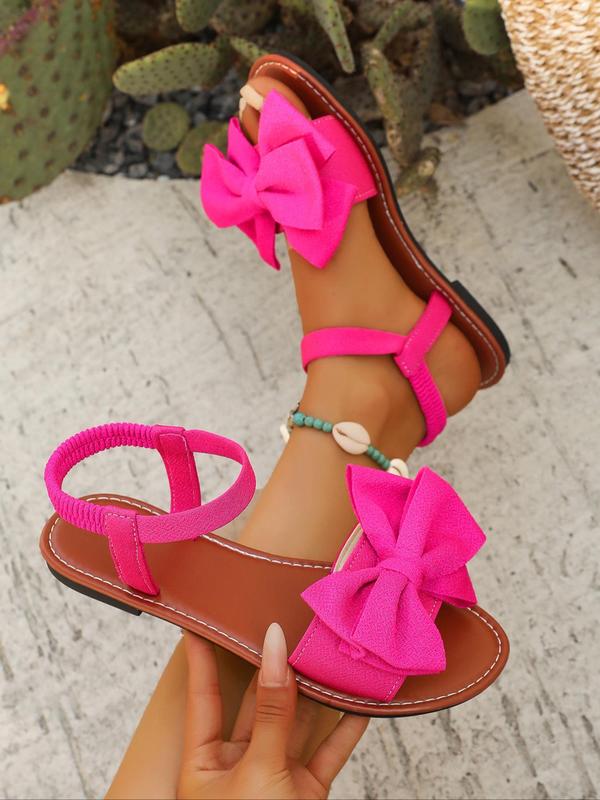 Women's Fashionable Butterfly Decorated Slingback Sandals, Casual Boho Style Flat Sandals for Summer, Lightweight Breathable Comfortable Shoes for Daily Wear, Girl 4