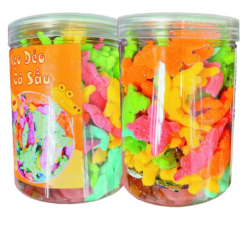 Kẹo Dẻo Cá Sấu Vị Trái Cây Đà Lạt, hộp 300g chua ngọt siêu ngon MTFoods 1