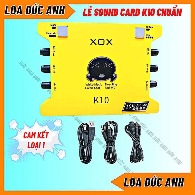 Sound Card K10 2020 Dùng Cho Các Dòng Mic Thu Âm Micro Livestream Có Cài Được Phần Mềm Autotune