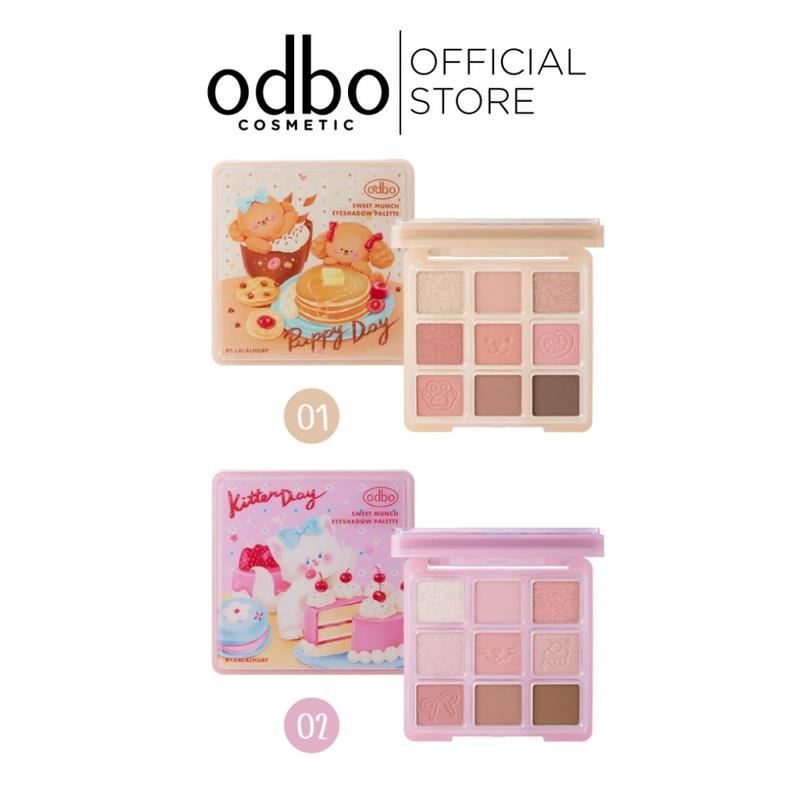 Product Introduction of Bảng Phấn Mắt Odbo 9 Ô- OD2024 SWEET MUNCH EYESHADOW PALETTE 16