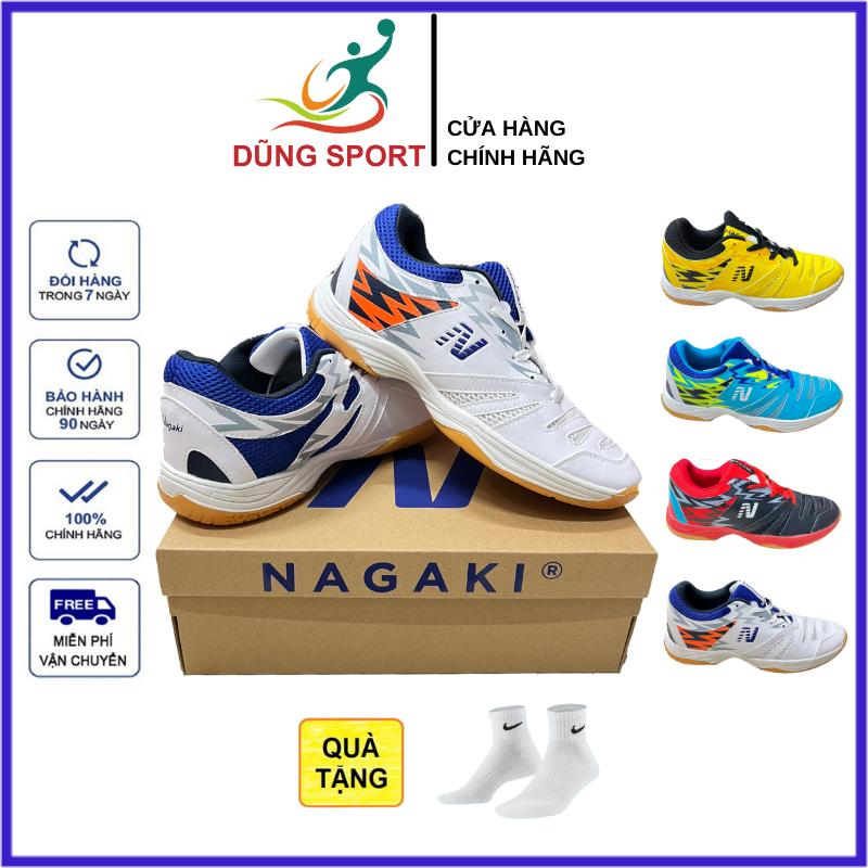 Giày cầu lông, Giày bóng chuyền Nagaki Karyu nam nữ chính hãng tặng tất dệt kim - Đế khâu độ bền cao chơi sân bê tông