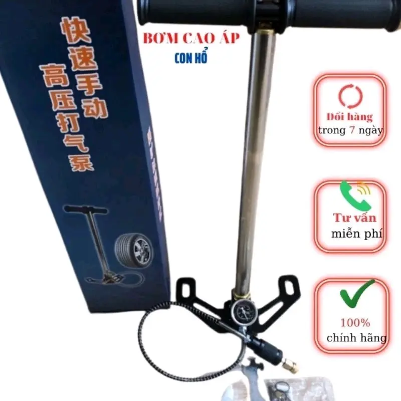 Bơm Tay Cao Áp 50mpa Tặng Kèm Phụ Kiện Bơm