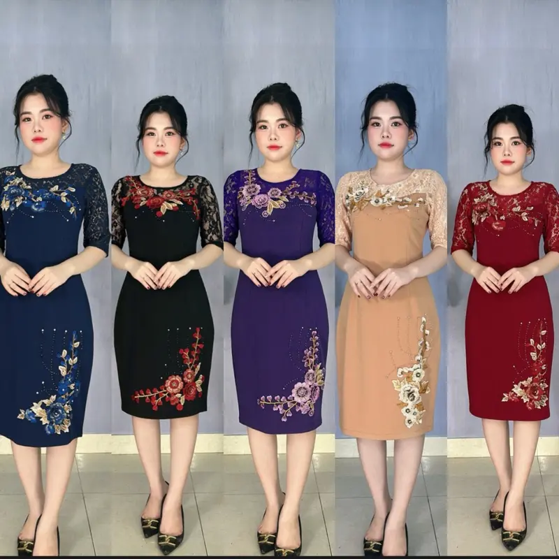Dh860 đầm suông thiết kế đi tiệc