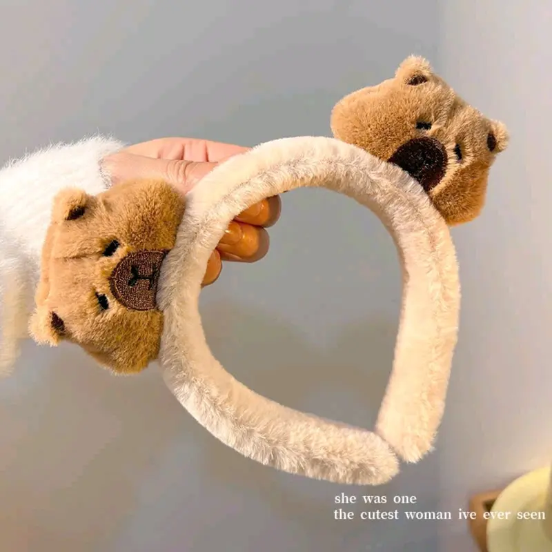 Bờm capybara siêu xinh siêu mềm mại Nữ Cột Tóc 4