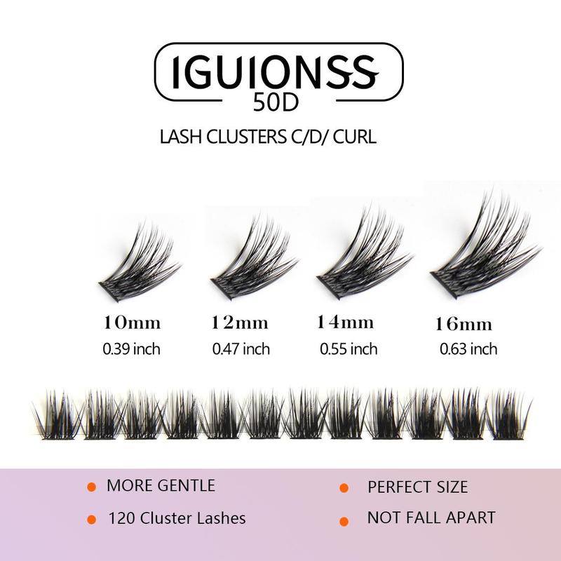 C/d Curl Mixed Size Individual False Eyelashes, 1 Set Natural Look Eyelash Extensions, Self Grafting Eyelash Clusters, Summer Makeup Gift, Makeup Products, Makeup Bundles, Valentine's Day Gift, Eyelashes Extensions, Cosmetic, Eyelash Falsies 3
