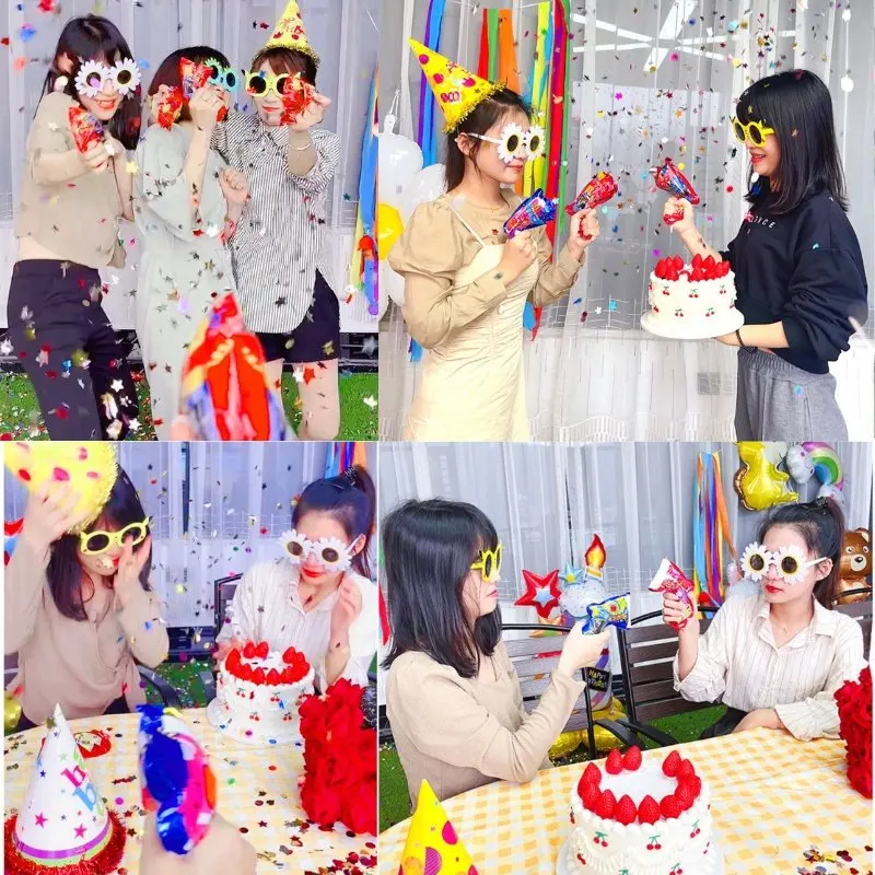 Phụt Bắn Kim Tuyến Confetti Vui Nhộn Cho Tiệc Sinh Nhật, Đám Cưới, Party 4