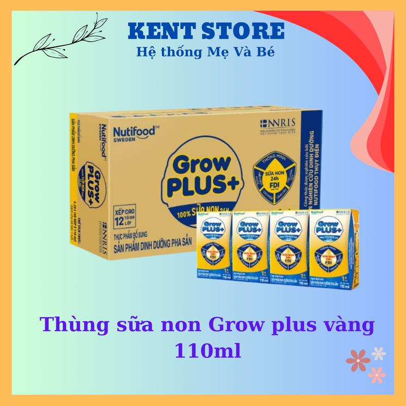 Sữa Nuti Grow Plus vàng sữa non 110ml cho bé