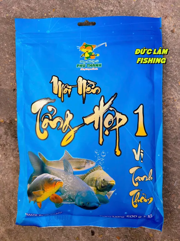 Mồi Nền Tổng Hợp Phú Thành 500g Số 1 + 2 Vị Tán Thơm, Vị Thơm Tán Cho Mồi Câu Cá - Bắt Cá, Đi Câu 3