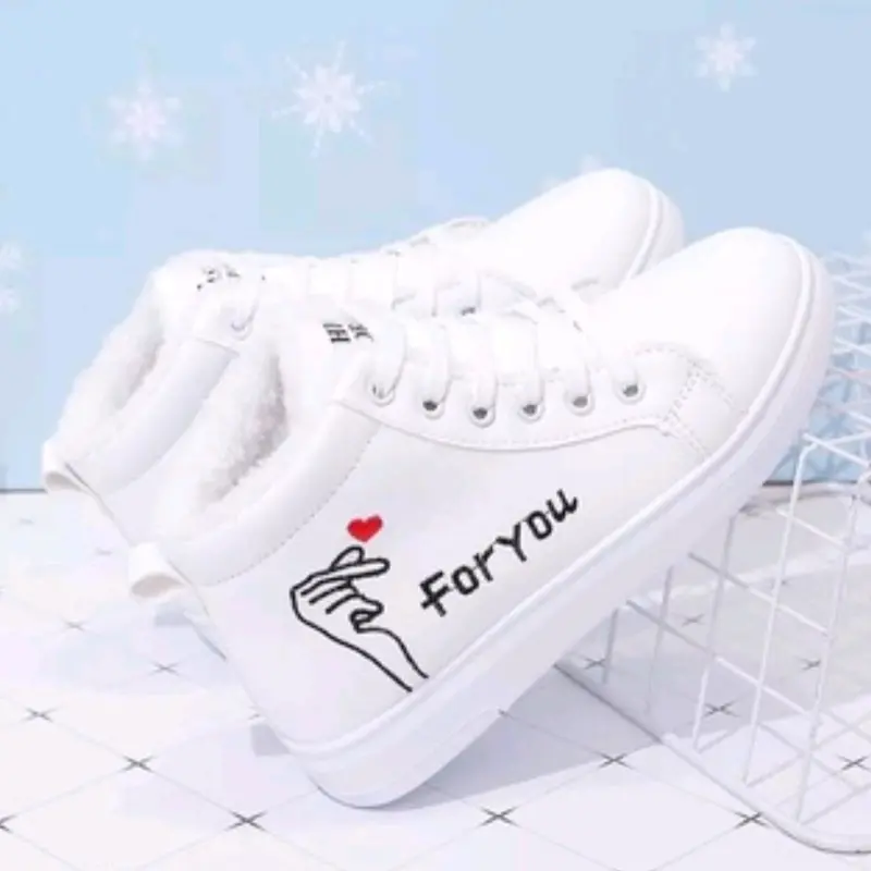 Sepatu Boot Fashion Anak Perempuan Print Motif For You Sepatu Kasual Terbaru 0