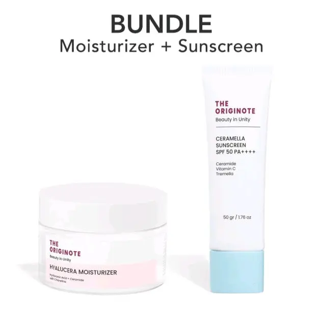 Bundle Moisturizer + Sunscreen The Originote Facial Niacinamide  Perawatan  Muka