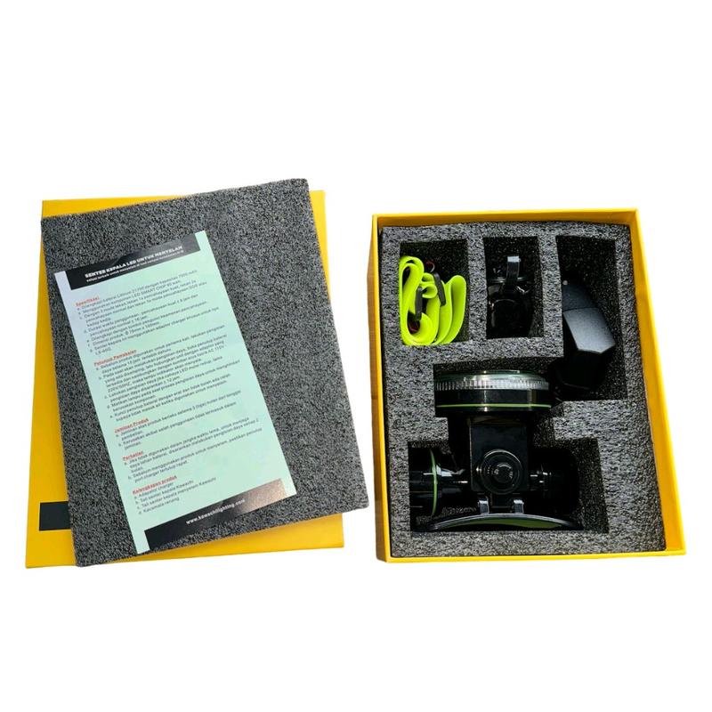 Senter Kepala Menyelam 60 Watt Kawachi LS-60G Premium Diving Bonus Kacamata Renang 3