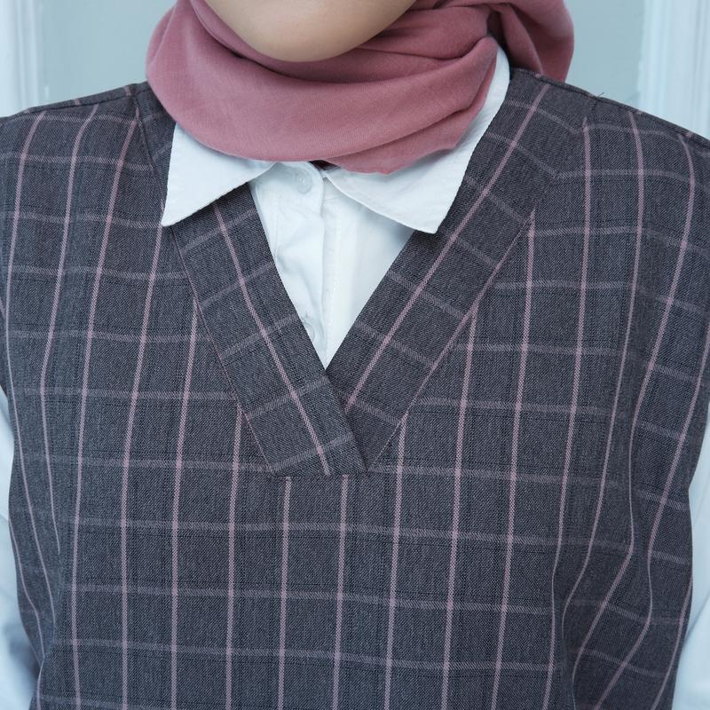 Agnella Vest Ungu Muda | Atasan Wanita Vest | Korean Style 3