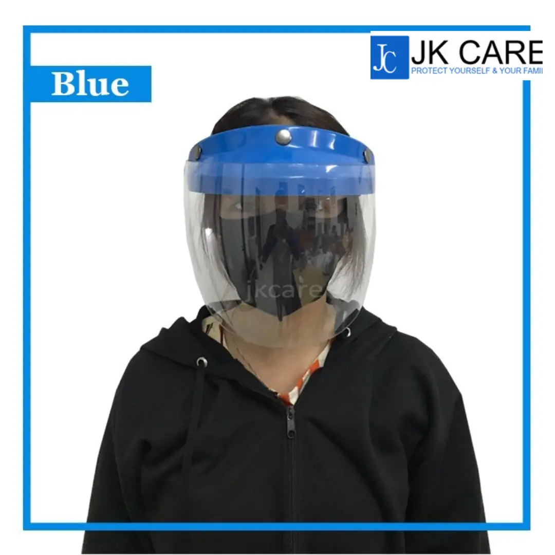 Face Shied Helm Pelindung Wajah  Warna Biru Kaca