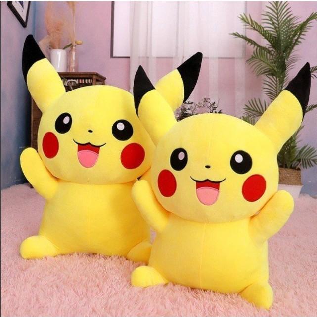 Gấu Bông Pikachu Ngồi Siêu Đáng Yêu Thúi Nhồi Bông Quà Tặng Thú Bông Đồ Chơi Thú Nhồi Bông Toy