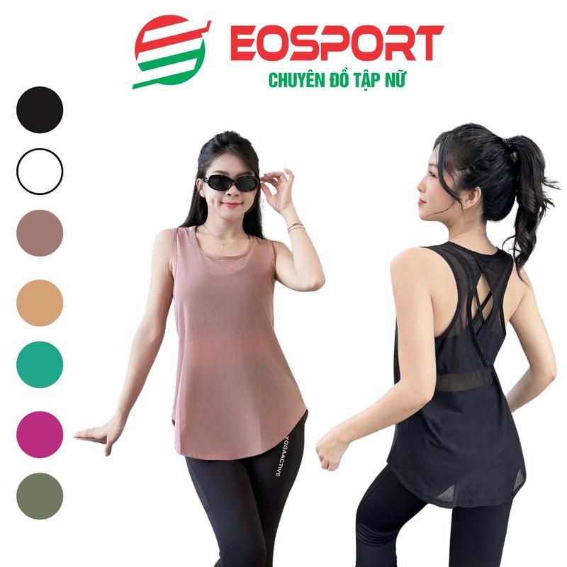 Áo Tanktop Nữ, Áo Tank Lưới Thể Thao Nữ Khoác Ngoài Tập Gym Aerobic.... T02 Yoga Tập Yoga Sport