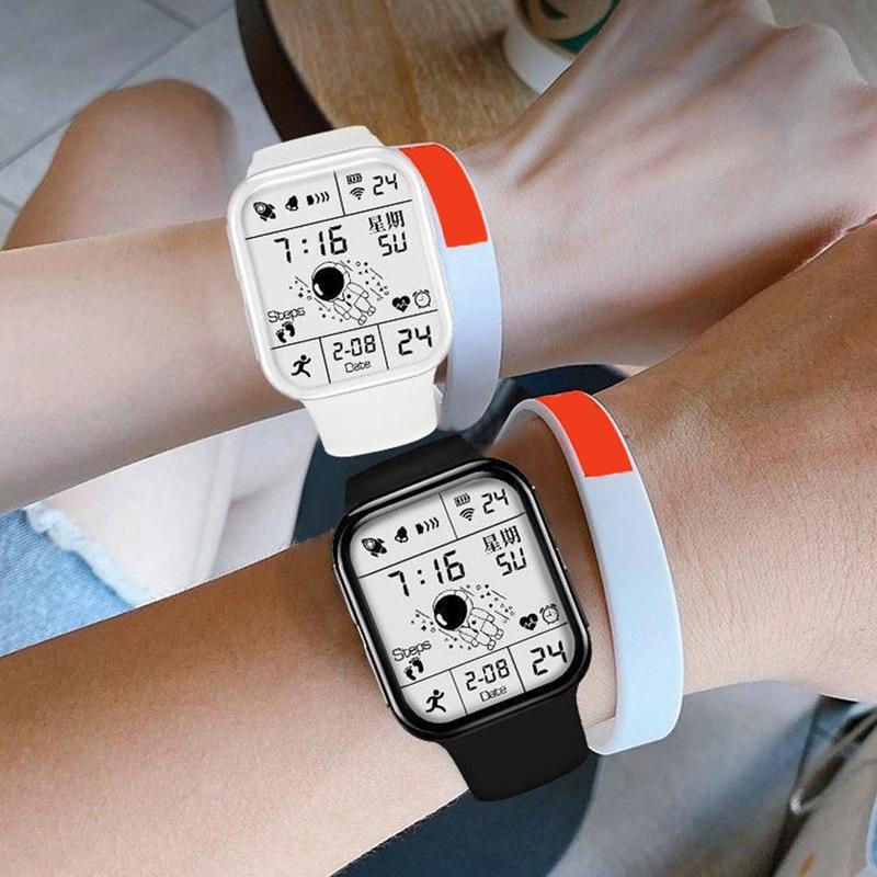 Product Introduction of Đồng Hồ Thể Thao LED Kỹ Thuật Số, Unisex, Với Màn Hình Phát Sáng, Silicon Thời Trang, I5G3 39