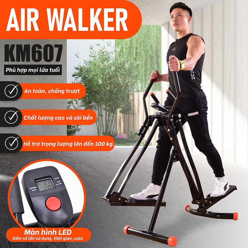 NEW(KM607)GYM-Máy đi bộ trên không cao cấp, máy tập thể dục toàn thân tại nhà stretching  machine treadmill