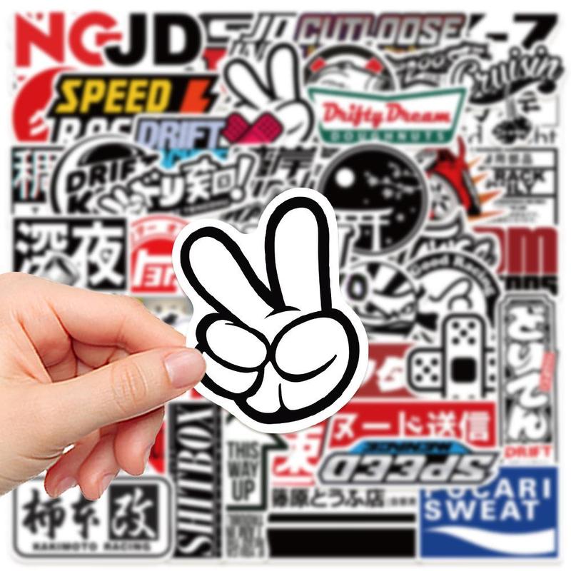 Funny Japan JDM Car Sticker, Waterproof Car Decal, Decorative Sticker for Car, Motorcycle, Luggage, Skateboard, Laptop, Phone 4