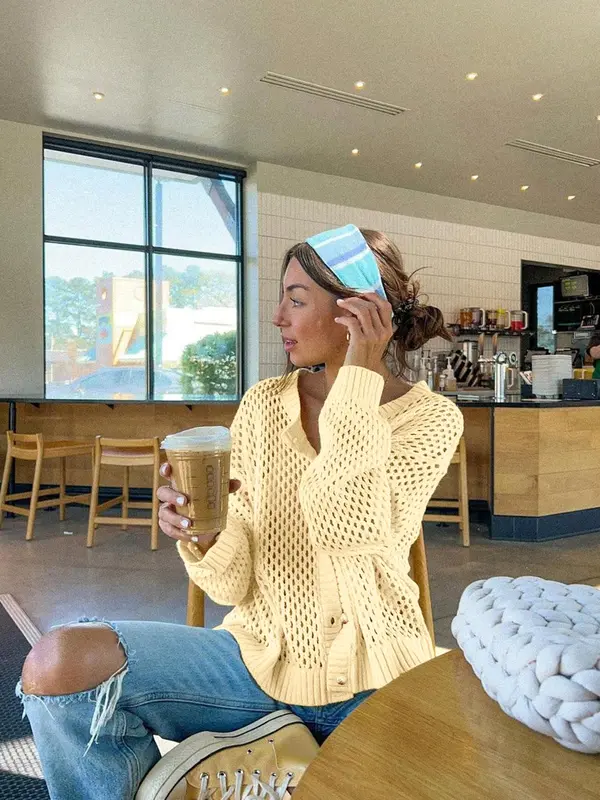 Women's Plain Sweater Cardigan, Casual Open Front Long Sleeve Cardigan for Summer, Fashion Women's Knitwear for Daily Wear 5