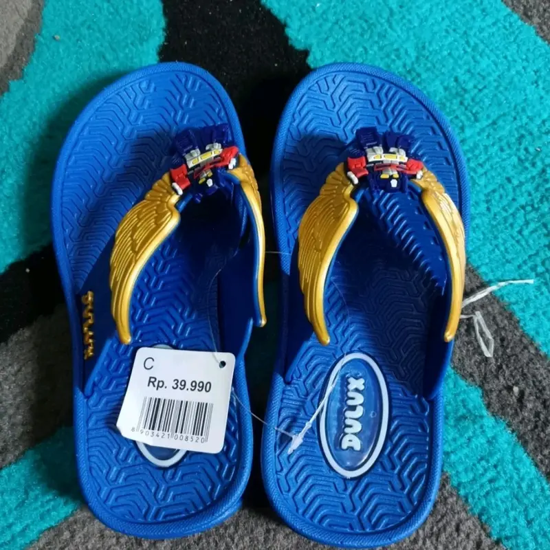 sandal karakter anak laki laki Sandal jepit Musim panas 1