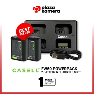 Casell Battery Powerpack For Sony FW50 Baterai Sony A6000 A6300 A6400 A7