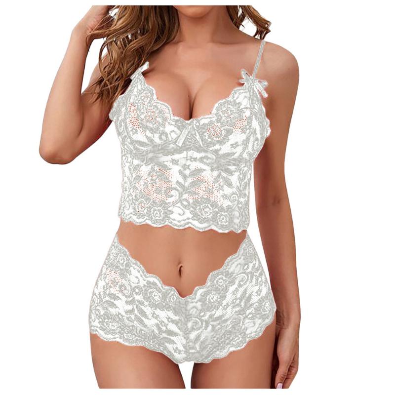 Hot Lingerie Lace Exotic Women's Briefs Set 4