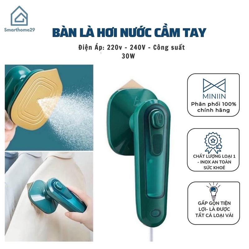 Bàn Là Hơi Nước Cầm Tay Mini Du Lịch, Bàn Ủi Hơi Nước Gấp Gọn Tiện Ích Cho Gia Đình, Dễ Dàng Mang Theo