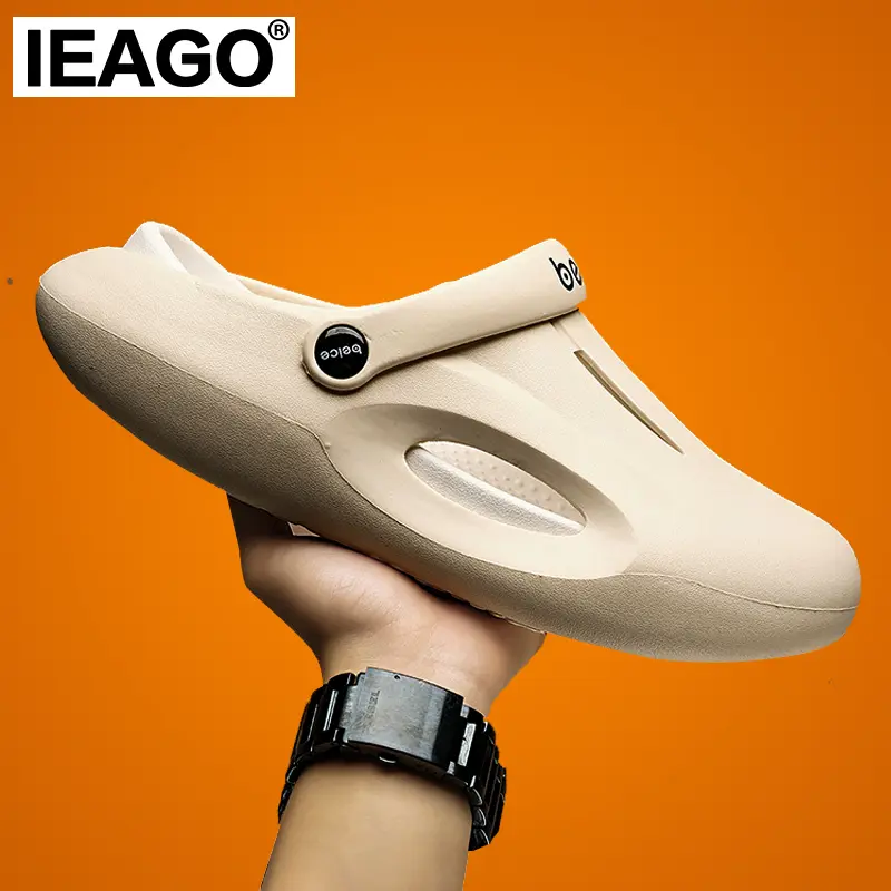 IEAGO Original Men Women Hollow Out Platform Sandals (send from Philippines warehouse Manila) Summer Waterproof EVA Beach Slippers Anti Slip Thick Bottom Sliders