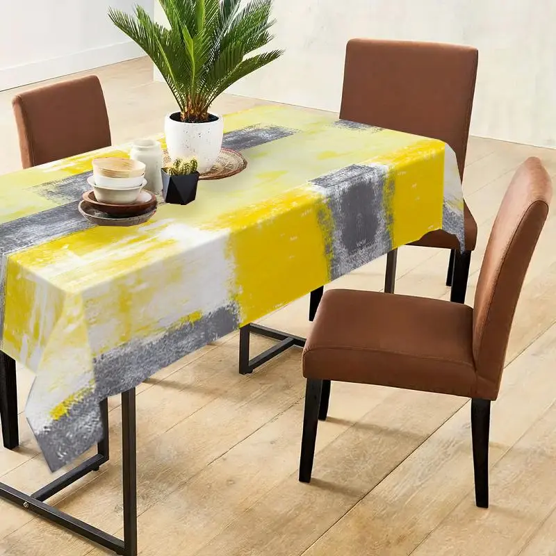 Abstract Geometric Pattern Tablecloth, Rectangular Tablecloth, Decorative Tablecloth for Home Kitchen Dining Room, Table Decoration Supplies 5
