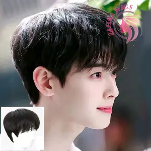 WIG PRIA RAMBUT PENDEK DENGAN PONI VERSI COWOK KOREA A1 semata
