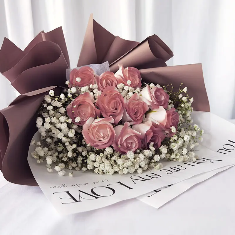 Rose Bouquet Qixi Festival Valentine's Day Christmas Gifts, Birthday Gifts, Girls for Boyfriends, Girlfriends, Practical Gifts