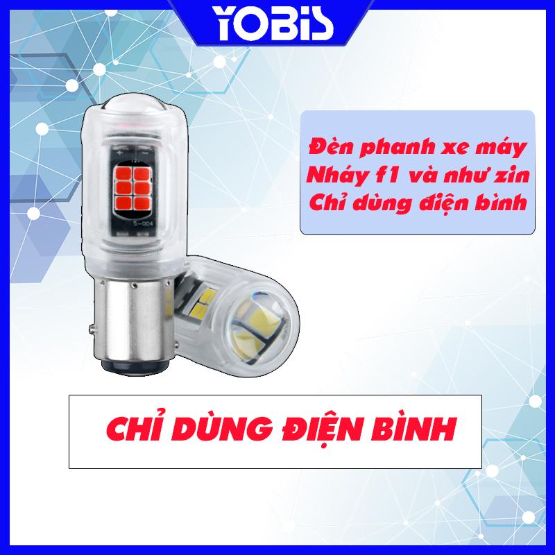 12V - 1 Bóng Đèn LED hậu không nháy hoặc nháy khi đạp phanh chớp kiểu F1 chui 1157 chip 3030