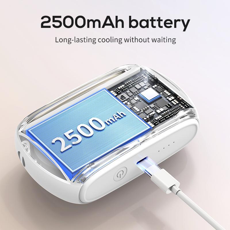 Portable Fan with Hanging Rope, 4 Gear Wind Speed, Rechargeable 2500mAh Battery Fan, Suitable for Travel, Outdoor, Exercise, Work, Home, and Daily Life 5