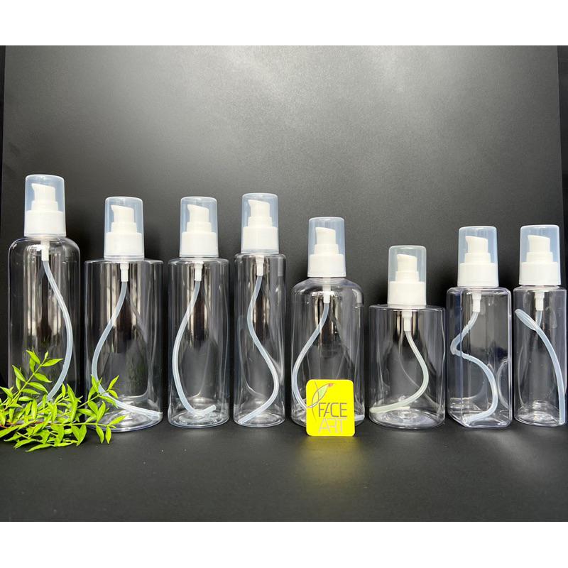   Set 5 và 1  CHAI NHỰA Trong suốt XỊT GIỌT - Chai pet chiết mỹ phẩm xịt nhỏ giọt 30ml 50ml 100ml 150ml 200ml 250ml 300ml 