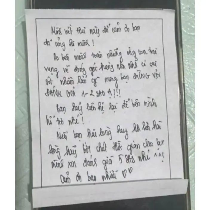 Thư cảm ơn quý khách hàng - 1