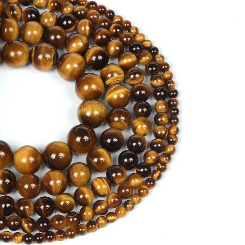 Batu Tiger Eyes Biduri Sepuh 4mm 6mm 8mm 10mm 12mm 14mm