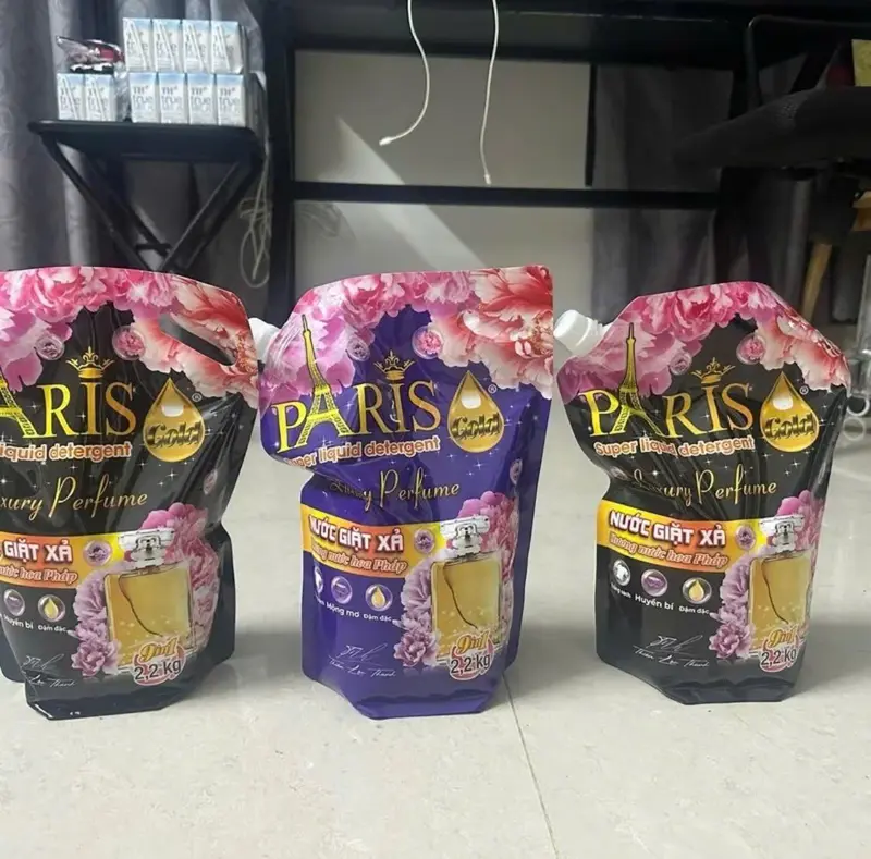 [MUA 1 ĐƯỢC 2] Combo 2 túi Nước giặt xả Paris hương nước hoa - Túi nước giặt Pháp 2200ml tiết kiệm, thơm dai, Làm sạch (giao màu ngẫu nhiên) 5