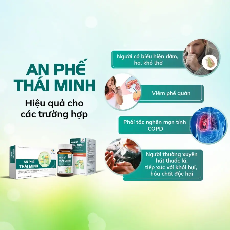 An Phế Thái Minh lọ 80 viên- Thực phẩm bảo vệ sức khỏe giúp hỗ trợ giảm đờm, giảm ho.