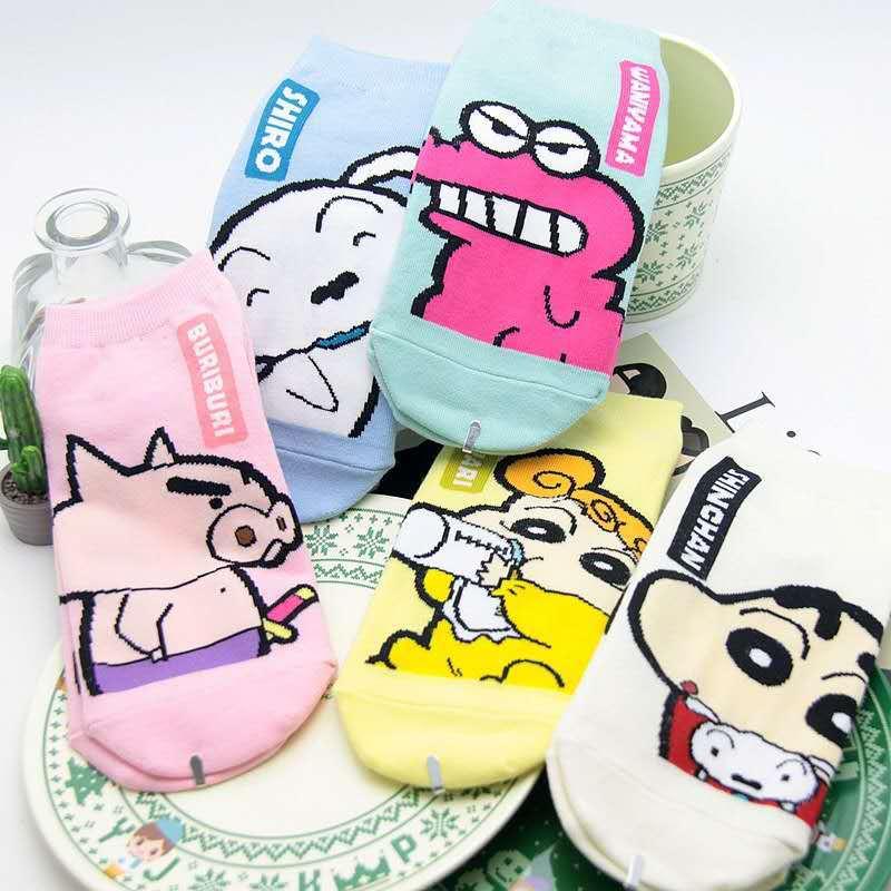 Product Introduction of South Korea Flat Sock Children's Xiaoxin Cartoon Women's All Cotton Socks Japanese Cute Cartoon Socks New Trendy Socks Lady Comfort Lingerie 1